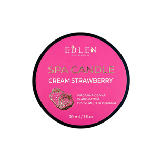 Edlen Spa candle Cream Strawberry (30ml)