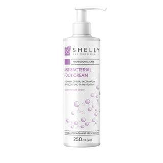 Shelly antibacterial foot cream with silver ions, green tea extract and menthol (250ml)