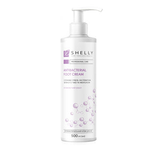 Shelly antibacterial foot cream with silver ions, green tea extract and menthol (500ml)