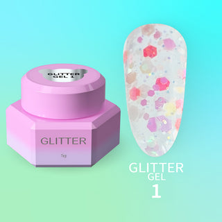YOUARECUTE Gel con purpurina 1 (5 ml)