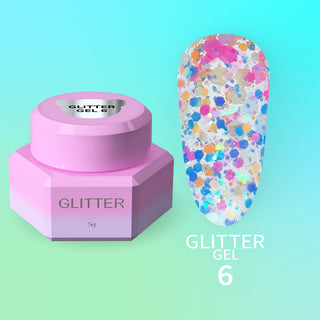 YOUARECUTE Glitter gel 6 (5ml)