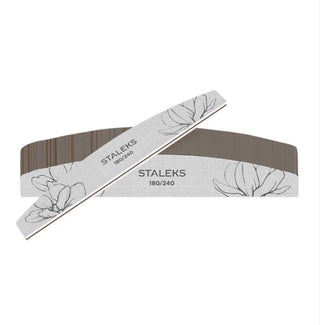 Staleks Expert 40 mineral crescent file 180/240 grit (25pcs)