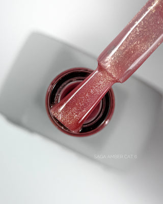 Esmalte en gel Saga AMBER CAT 6 (10 ml)