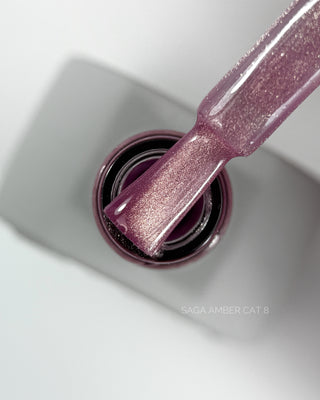 Esmalte en gel Saga AMBER CAT 8 (10 ml)