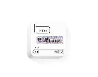 HEYlove Coin gel Silver Purple (5ml)